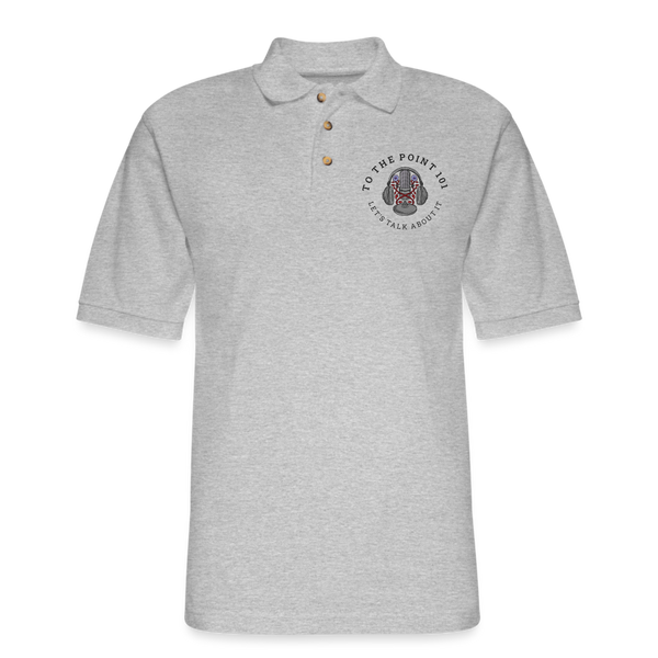 Men's Pique Polo Shirt - heather gray