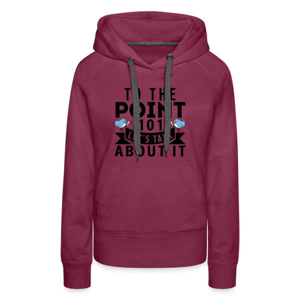 Women’s Premium Hoodie - burgundy