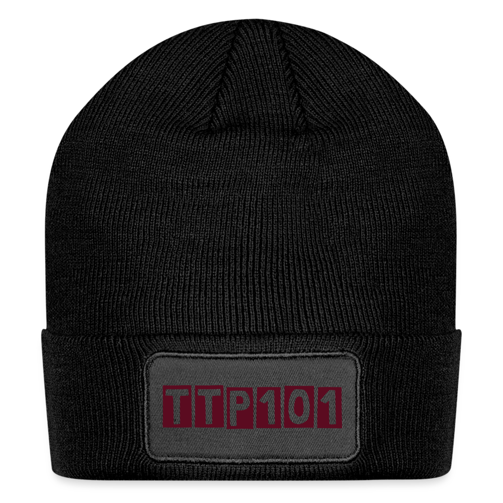 Patch Beanie - black