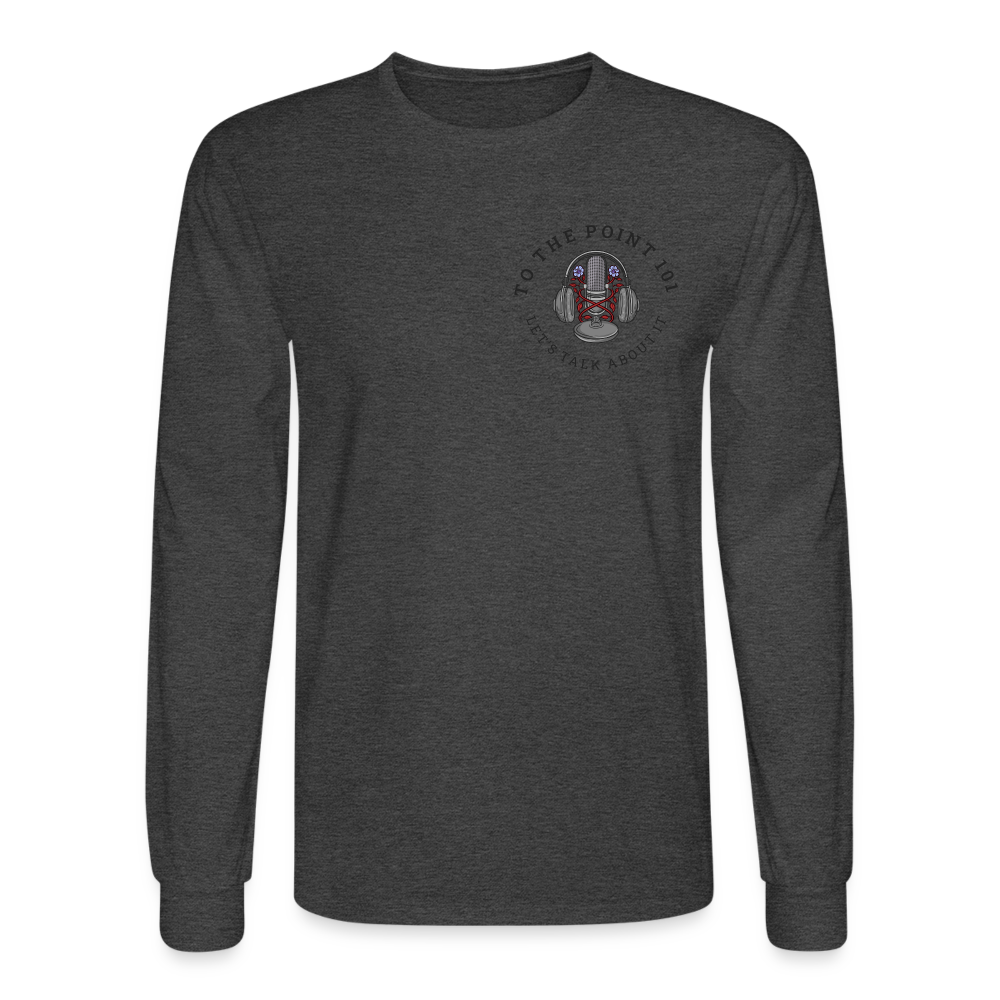 Men's Long Sleeve T-Shirt - heather black